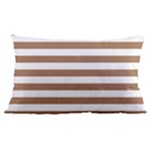 Horizontal Stripes - White and French Beige Samsung Galaxy Note 4 Case (Black)