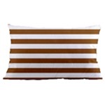 Horizontal Stripes - White and Chocolate Brown Samsung Galaxy Note 4 Case (Black)