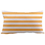 Horizontal Stripes - White and Pastel Orange Samsung Note 4 Hardshell Back Case