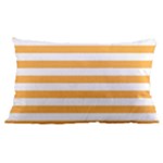 Horizontal Stripes - White and Pastel Orange Samsung Galaxy Note 4 Case (Black)