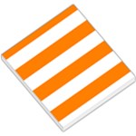 Horizontal Stripes - White and Orange Small Memo Pads