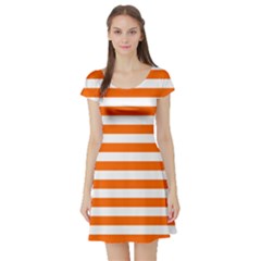 Short Sleeve Skater Dress Front