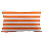 Horizontal Stripes - White and Safety Orange Samsung Note 4 Hardshell Back Case