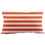 Horizontal Stripes - White and Tangelo Orange Samsung Note 4 Hardshell Back Case