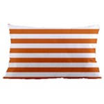 Horizontal Stripes - White and Burnt Orange Samsung Galaxy Note 4 Case (Black)