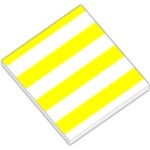Horizontal Stripes - White and Yellow Small Memo Pads