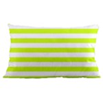 Horizontal Stripes - White and Fluorescent Yellow Samsung Galaxy Note 4 Case (Black)