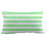 Horizontal Stripes - White and Light Green Samsung Note 4 Hardshell Back Case