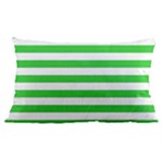 Horizontal Stripes - White and Lime Green Samsung Galaxy Note 4 Case (Black)