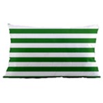 Horizontal Stripes - White and Dark Green Samsung Galaxy Note 4 Case (Black)