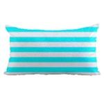 Horizontal Stripes - White and Aqua Cyan Samsung Galaxy Note 4 Case (White)