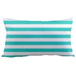 Horizontal Stripes - White and Turquoise Samsung Note 4 Hardshell Back Case