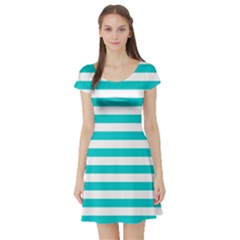 Short Sleeve Skater Dress Front