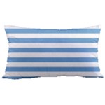 Horizontal Stripes - White and Iceberg Blue Samsung Note 4 Hardshell Back Case