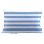 Horizontal Stripes - White and Iceberg Blue Samsung Galaxy Note 4 Case (Black)