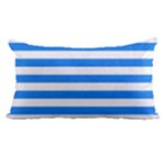 Horizontal Stripes - White and Dodger Blue Samsung Galaxy Note 4 Case (White)