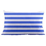 Horizontal Stripes - White and Royal Blue Samsung Galaxy Note 4 Case (Black)