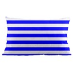 Horizontal Stripes - White and Blue Samsung Galaxy Note 4 Case (Black)