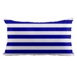 Horizontal Stripes - White and Dark Blue Samsung Galaxy Note 4 Case (White)