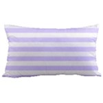 Horizontal Stripes - White and Pale Lavender Violet Samsung Note 4 Hardshell Back Case
