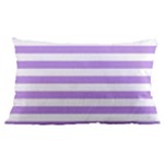Horizontal Stripes - White and Bright Lavender Violet Samsung Galaxy Note 4 Case (Black)