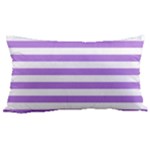 Horizontal Stripes - White and Lavender Violet Samsung Note 4 Hardshell Back Case