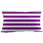 Horizontal Stripes - White and Purple Violet Samsung Note 4 Hardshell Back Case