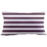 Horizontal Stripes - White and Eggplant Violet Samsung Note 4 Hardshell Back Case
