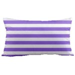 Horizontal Stripes - White and Dark Pastel Purple Samsung Note 4 Hardshell Back Case