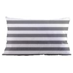 Horizontal Stripes - White and Gray Samsung Galaxy Note 4 Case (Black)
