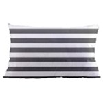 Horizontal Stripes - White and Dark Gray Samsung Galaxy Note 4 Case (Black)