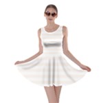 Horizontal Stripes - White and Seashell Skater Dress