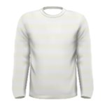 Horizontal Stripes - White and Ivory Men s Long Sleeve T-shirt