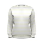 Horizontal Stripes - White and Ivory Women s Sweatshirt