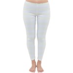Horizontal Stripes - White and Ivory Winter Leggings