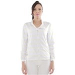 Horizontal Stripes - White and Ivory Wind Breaker (Women)