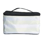 Horizontal Stripes - White and Ivory Cosmetic Storage Case