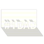 Horizontal Stripes - White and Ivory #1 DAD 3D Greeting Card (8x4)