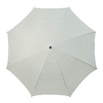 Horizontal Stripes - White and Ivory Golf Umbrella