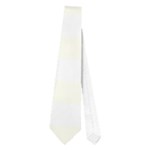 Horizontal Stripes - White and Ivory Necktie (One Side)