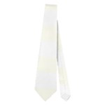 Horizontal Stripes - White and Ivory Necktie (Two Side)