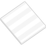 Horizontal Stripes - White and White Smoke Small Memo Pads