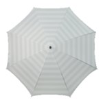 Horizontal Stripes - White and White Smoke Golf Umbrella
