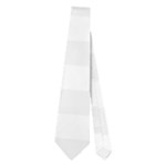 Horizontal Stripes - White and White Smoke Necktie (Two Side)