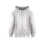 Vertical Stripes - White and Pastel Pink Kid s Zipper Hoodie