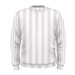 Vertical Stripes - White and Pastel Pink Men s Sweatshirt