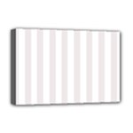 Vertical Stripes - White and Pastel Pink Deluxe Canvas 18  x 12  (Stretched)