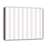 Vertical Stripes - White and Pastel Pink Deluxe Canvas 20  x 16  (Stretched)