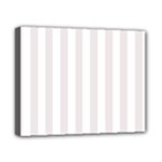 Vertical Stripes - White and Pastel Pink Canvas 10  x 8  (Stretched)