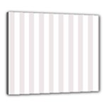 Vertical Stripes - White and Pastel Pink Canvas 24  x 20  (Stretched)